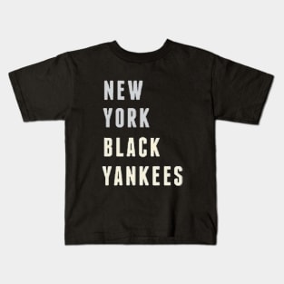 New York Black Yankees RETRO Design Kids T-Shirt